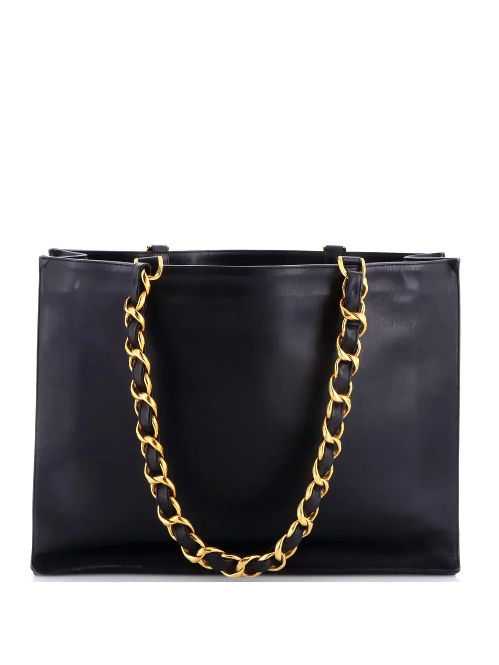 Chanel Vintage Cc Chain Tote Lambskin #343075C33B